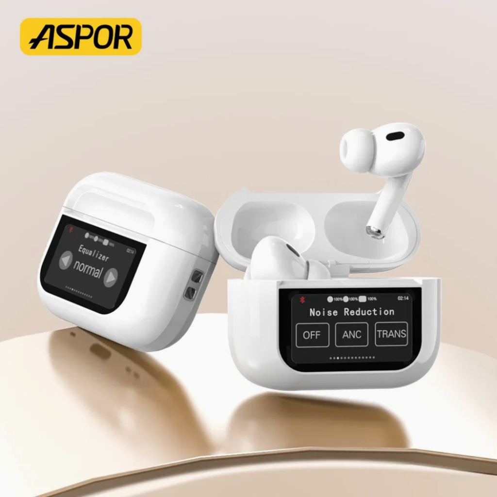 ASPOR Wireless Earbuds with Touchscreen (A629)