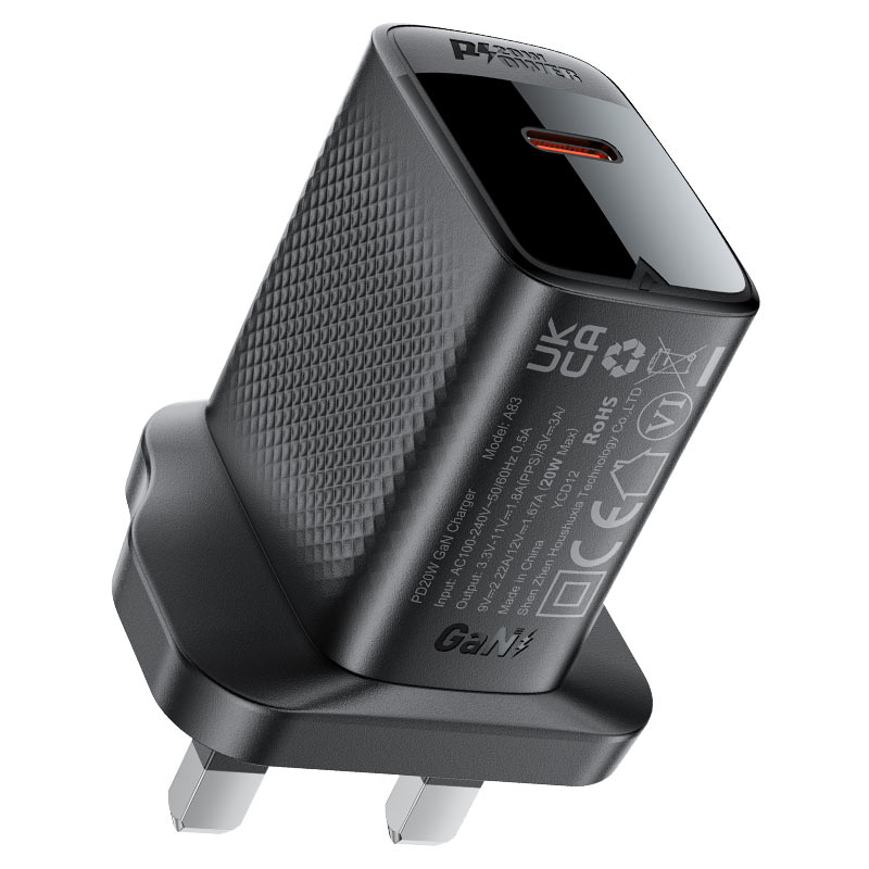 Acefast Fast Charge Wall Charger A83 PD20W (1xUSB-C) UK