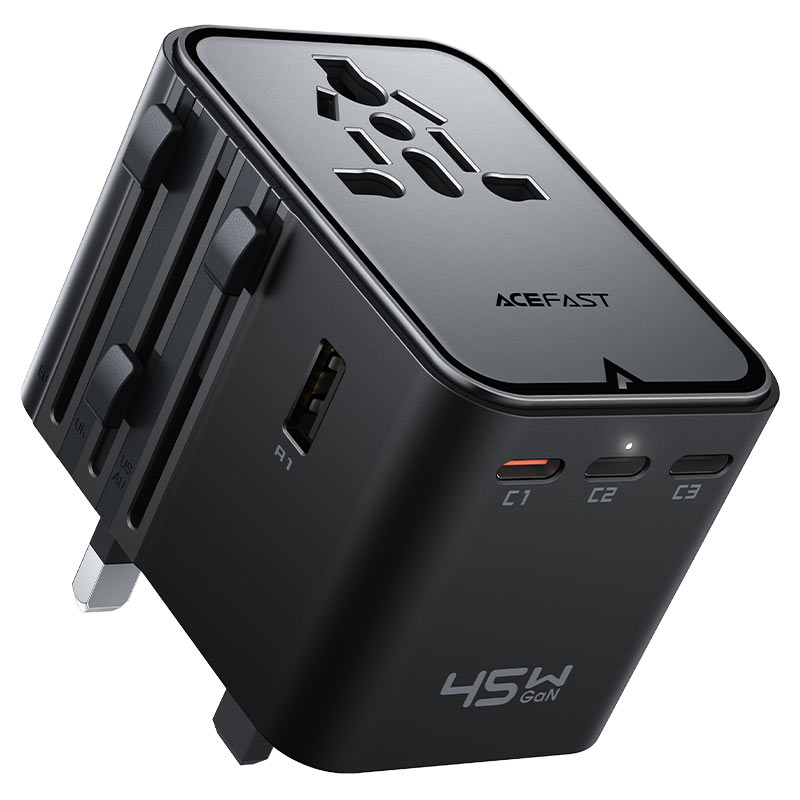 Acefast Charging Adapter Z8 2500W + PD45W GaN (3xUSB-C+2xUSB-A)