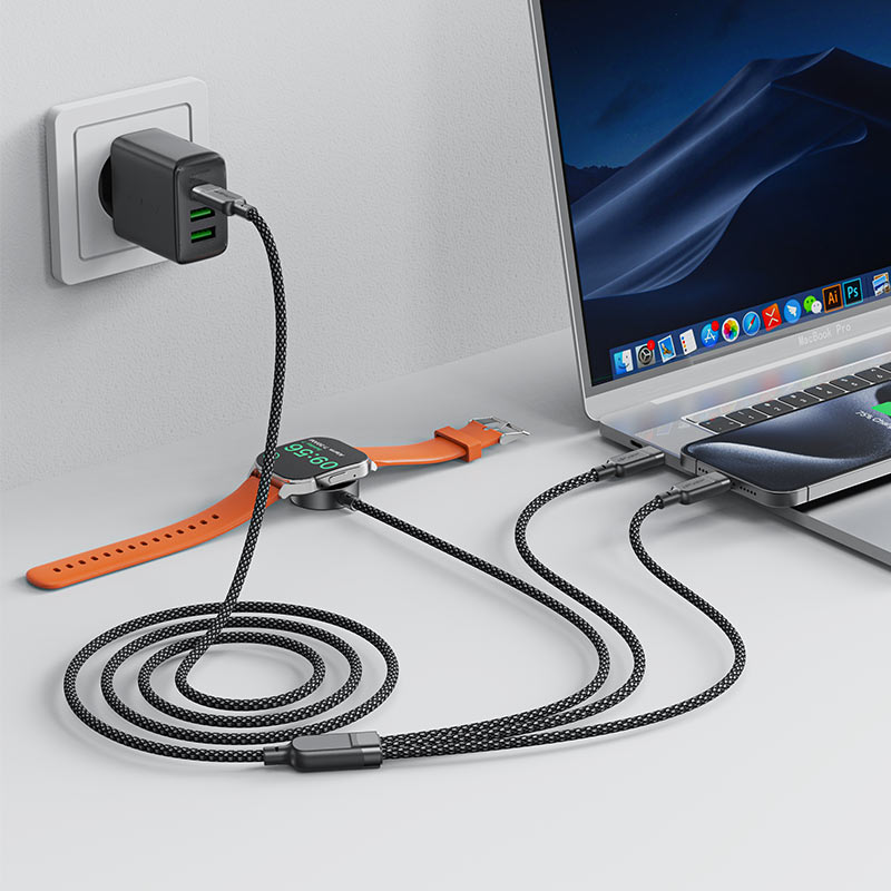 Acefast Charging Data Cable C6-11 3-in-1 100W (1.2metres)