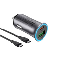 Acefast In-Car Charger USB-C & USB-A Ports 95W with 1.2m C-C cable