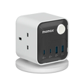 Momax 1-Charge Work Flow 3-Outlet GaN Power Cube 25W with USB Ports